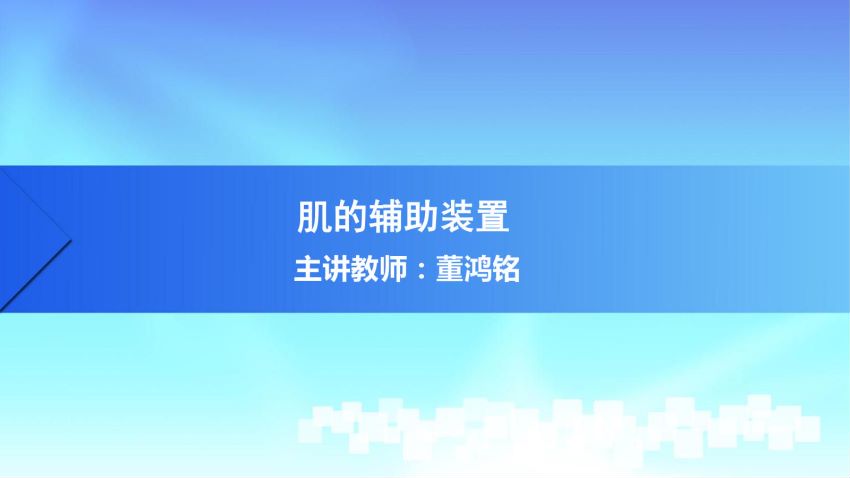 人体解剖学(3.2.1)--第二讲：肌的辅助装置-中国医科大学.pdf